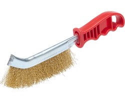 Igoods Universele Staalborstel - Messing Staalborstel - Schuurborstel - Roest Verwijderen - Rood