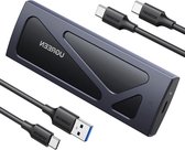 Bol.com M.2 NVMe SSD Harde Schijf Behuizing USB C 3.2 Gen 2 10Gbps UASP - 2230 2242 2260 2280 - USB A naar C en USB C naar C Kab... aanbieding