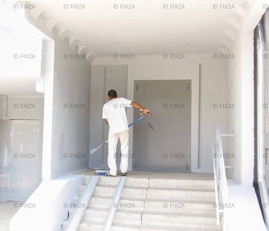 BAUFIX Decorators’ White Paint muurverf wit 10 Liter + Muurverfset 3