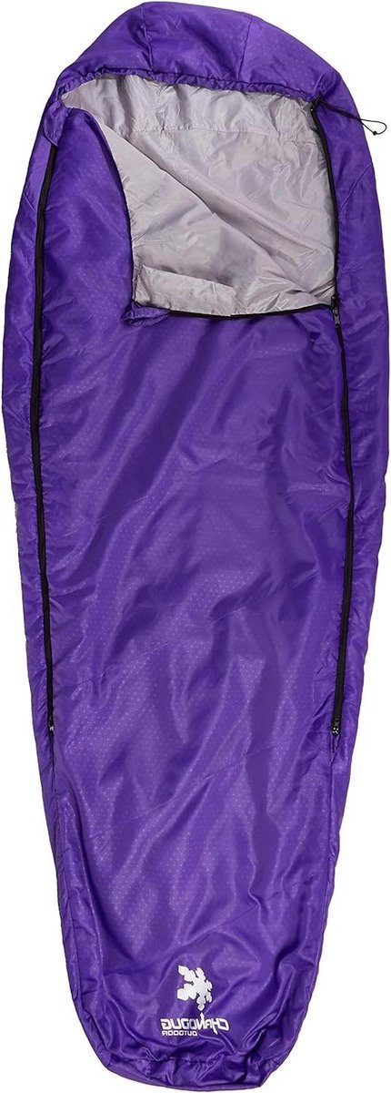 Slaapzak Kounga Roraima 15-20 graden violet-grijs - Maat L Sleeping Bag