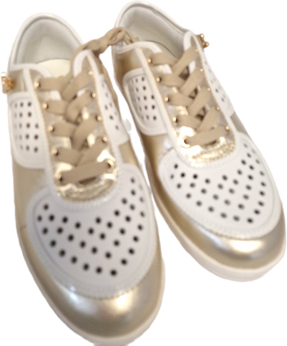 MOSCHINO SNEAKER-SMILE-PLA/BIANCO-SIZE 40