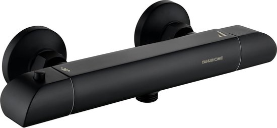 Aqua Splash Douche Thermostaatkraan Rimini (Rvs Look) 12Cm | Douchekranen - Megadump Tiel