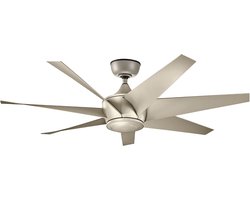 Plafondventilator met verlichting - Lehr II - 54in / 137cm ventilator - Antiek satijnen zilver