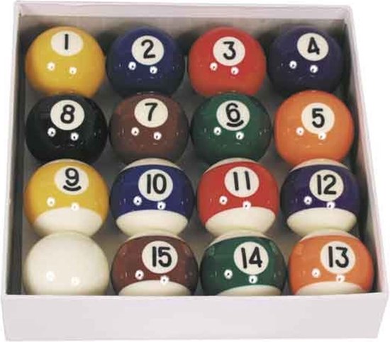 Foto: Toptable poolballen a klasse 57 2mm set poolballen