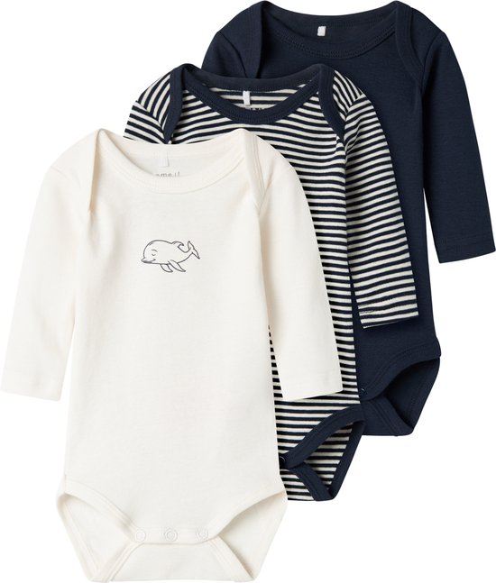 NAME IT NBNBODY 3P LS Y/D CORE 2 NOOS Unisex Body - Maat 56