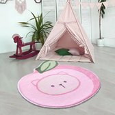 Tapis, Tapis de sol Citron, Tapis, Tapis, Enfant - Chambre d'enfant-Salle de bain - Badmat-Lavable - Antidérapant-50*55cm