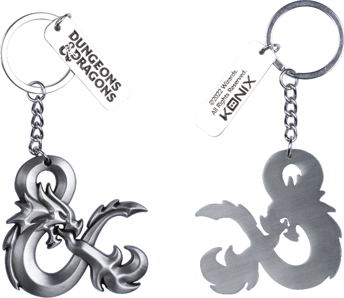 Konix Dungeons & Dragons Keychain 3D Logo Keyrings