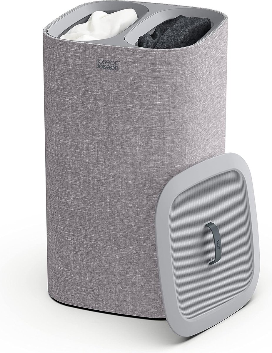 Goedkoopste Dubbele Wasmand - Wasmand 2 Vakken - Laundry Bag - 60L