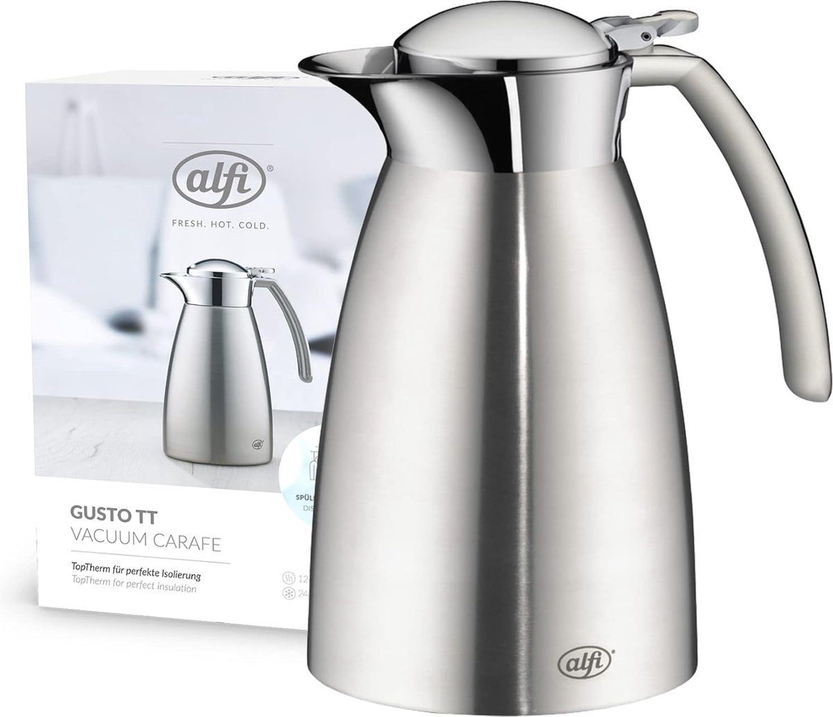 Thermoskan, gematteerd roestvrij staal, 0,6 l, zilver, 0.6 l