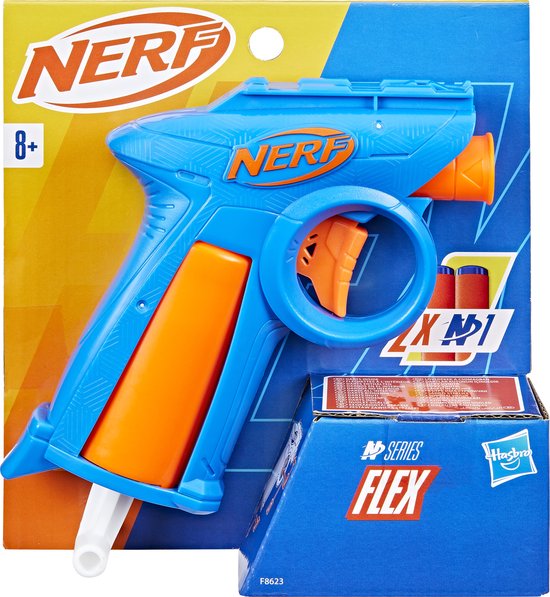 NERF N Series Flex – Speelgoedblaster – Inclusief 2 Officiële Nerf N1 Darts