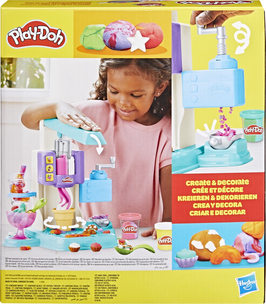 Play-Doh Rainbow Softijs Speelset - Boetseerklei - Inclusief 5 Play-Doh potjes — afbeelding 18