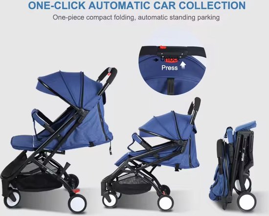 Baby Carrier Nieuwe Ontwerp 2-in-1 Kinderwagen Met Draagmand Grijs van Merkloos — afbeelding 3