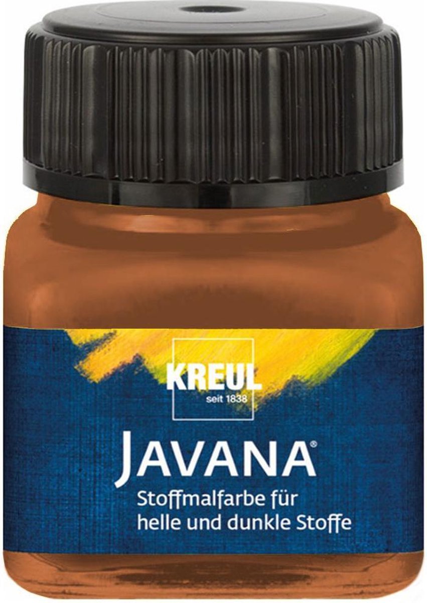 Javana bruine textielverf 20ml – Voor licht en donker gekleurd textiel