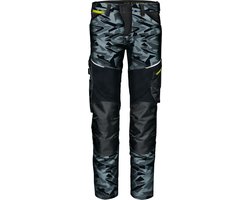 SIR SAFETY GEMINI CAMO Stretch Werkbroek HEREN Camouflage - Met 4-Way Stretch Inzetstukken, Knie- & Hielversteviging - Kniezakken, Gereedschapslussen & Badgehouder