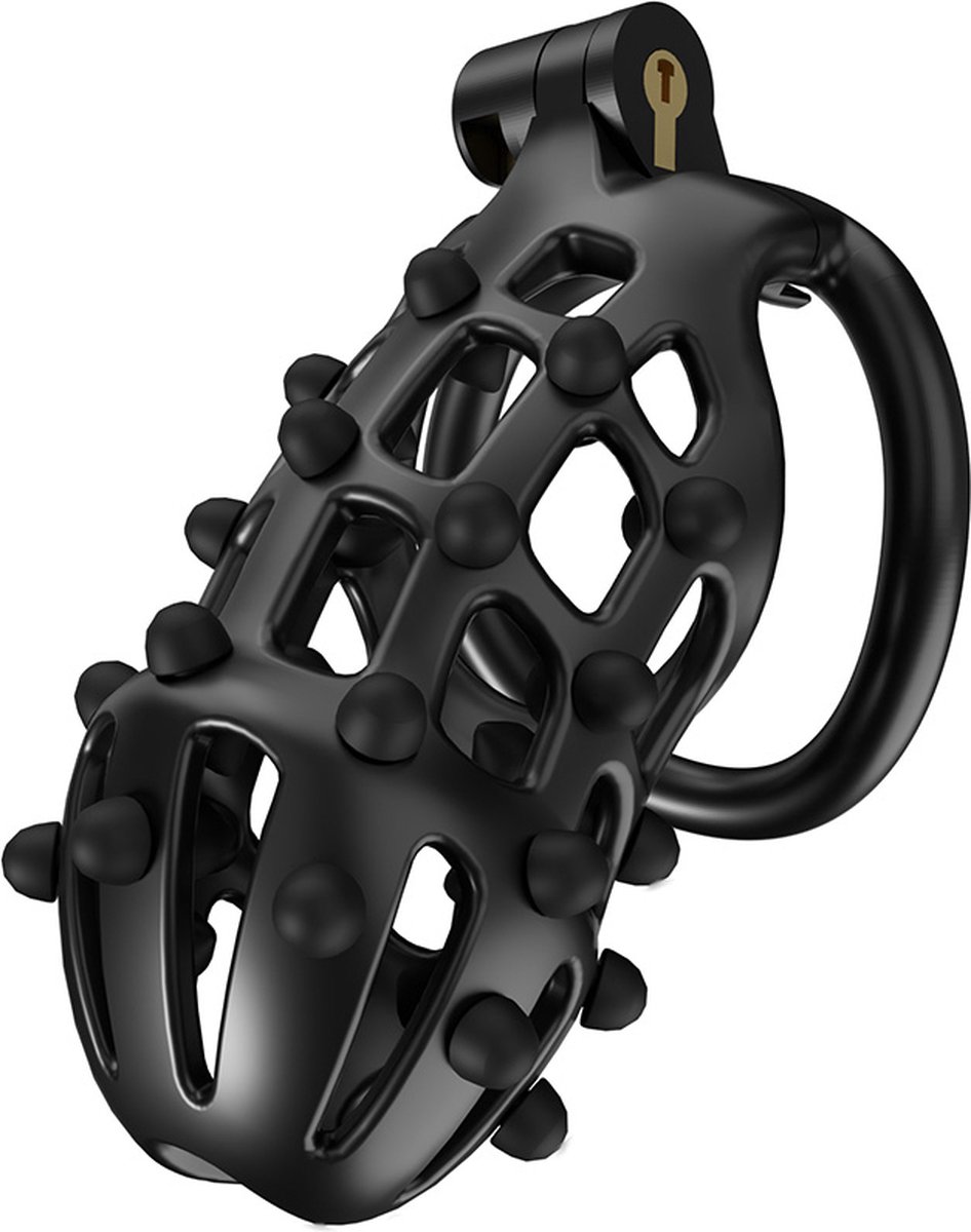 Goedkoopste Cellmate - FlexiSpike Chastity Cage Size 3 - Kuisheidskooi - Peniskooi - Met Roze of Zwarte Spikes - Maat 3