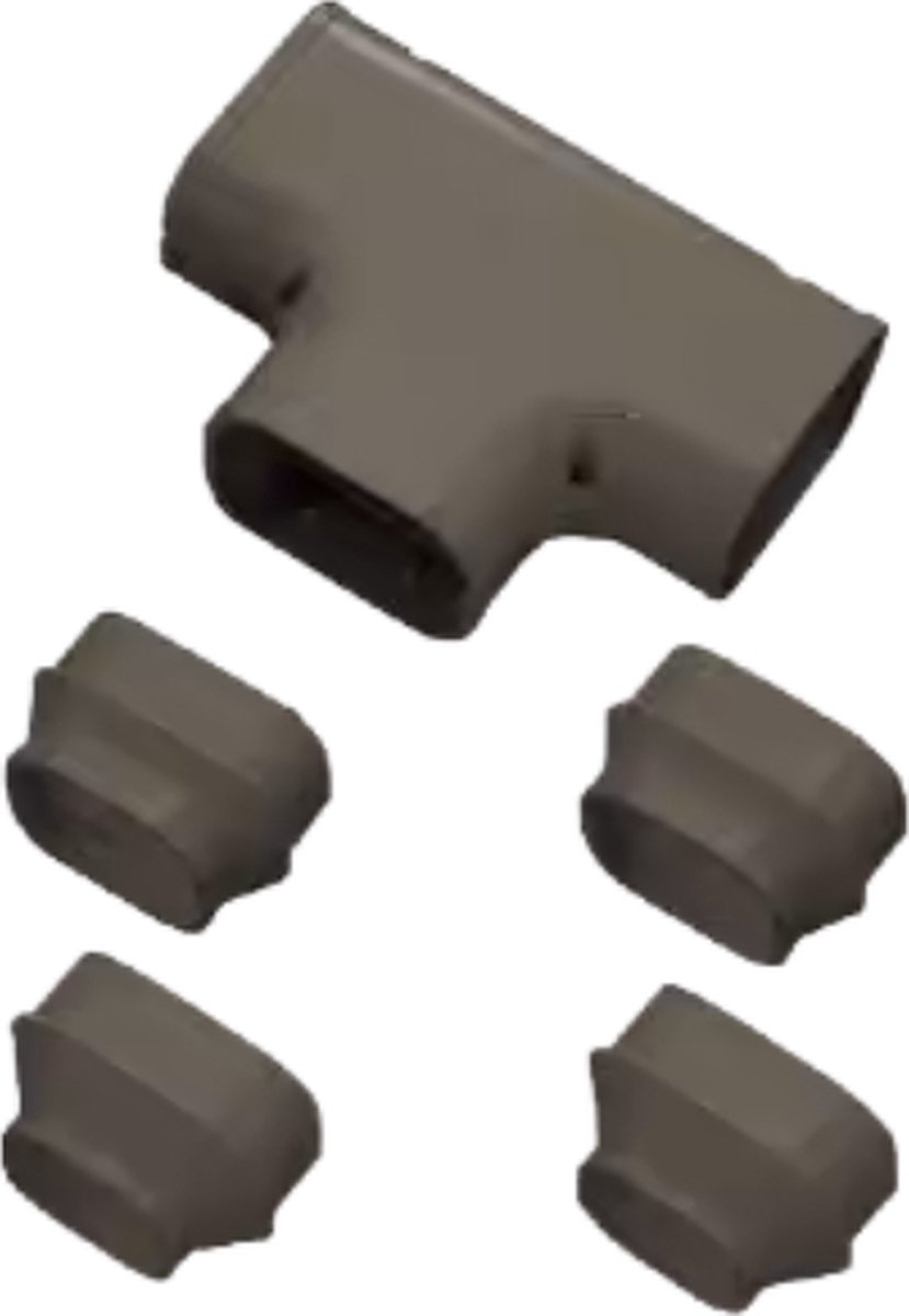 Evolar Airco T-stuk - Bruin - 75 x 63 MM