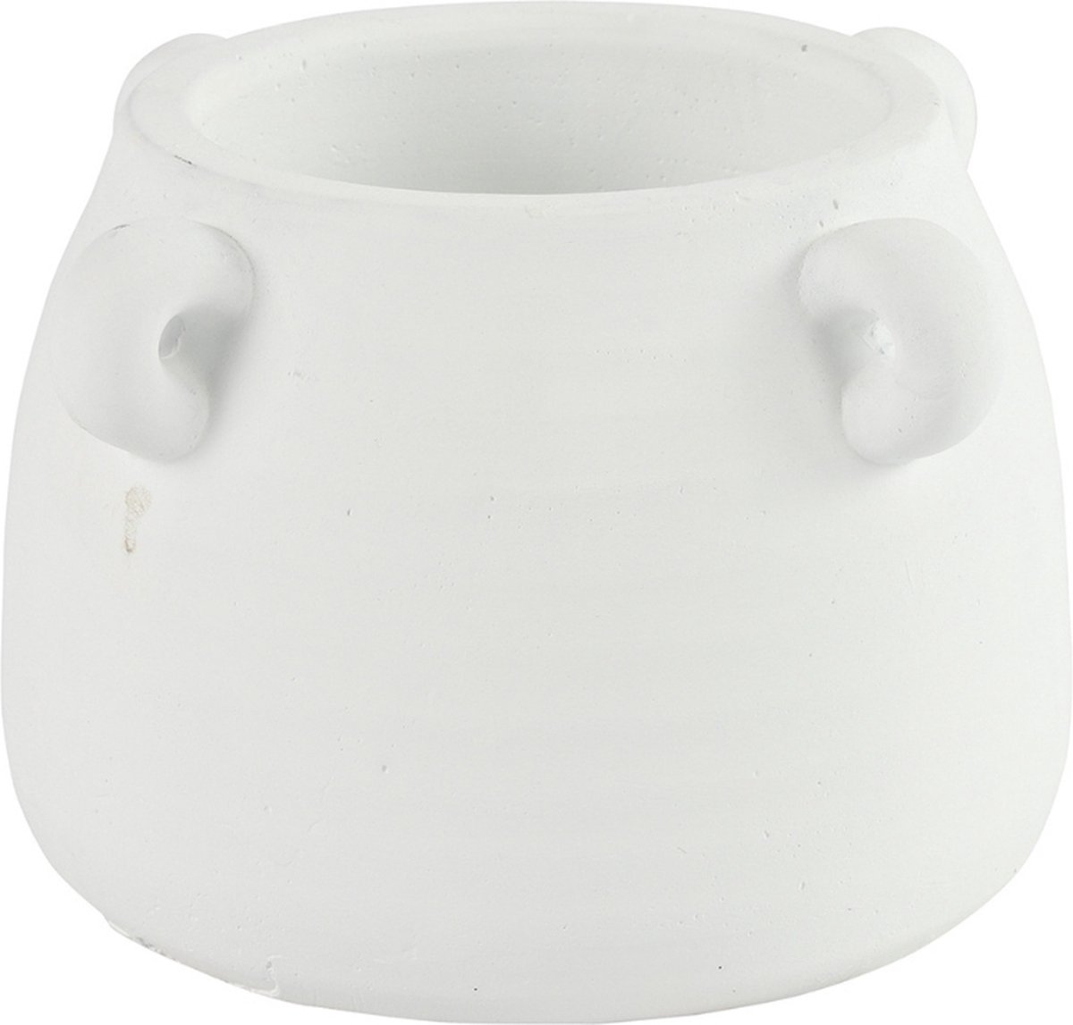 Countryfield Bloempot Celtic wit 13 cm decoratieve bloembak presentatie voor bloemen of planten