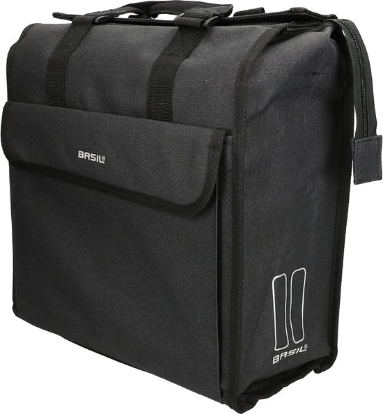 Basil Mira Fietsshopper - Enkele fietstas - Zwart - 17 Liter van Basil — afbeelding 3