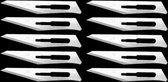 Losse Scalpel Mesjes | 10 Stuks | RVS | Scalpelmesjes | Scalpel Mesjes | Hobbymes | Chirurgisch Mesje | M:18