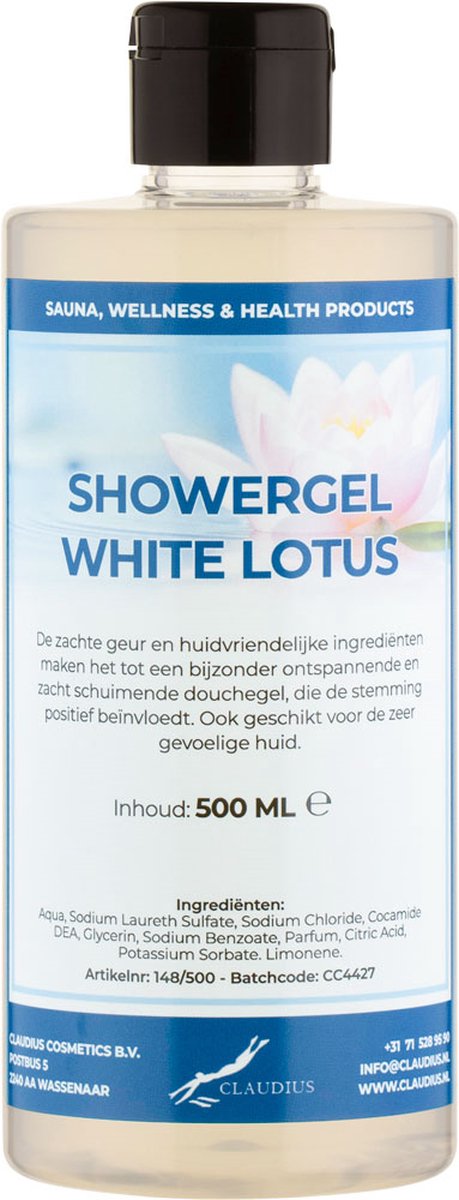 Goedkoopste Douchegel White Lotus 500 ml - met klepdop - Showergel
