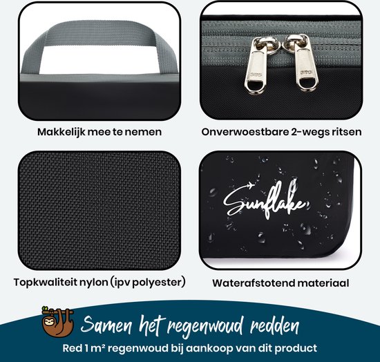 Compression Packing Cubes / Compressie Cubes – Set van 6 – Met Compressierits – Multi Color – Sunflake