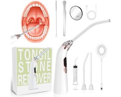 8care® Professionele Amandelsteenverwijderaar - Amandelsteen Verwijderaar kit - Tonsil stone remover - Amandelstenen verwijderen binnen 1 minuut - Kit - 9 delig