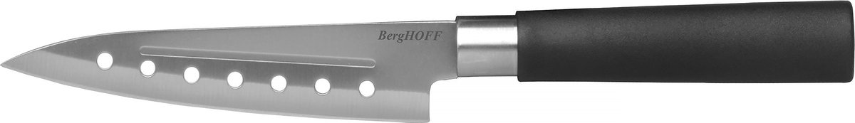 DiNA Santoku mes met gaten Codon 12,5cm - Zwart -