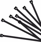 200x kabelbinders tie-wraps - 430 x 4.8  mm - zwarte ribs