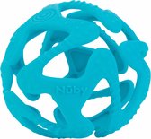 Nûby - Bijtring - Silicone bijtbal - Aqua - 3m+