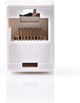 Nedis - Nedis CCGP89005WT Cat5-netwerkadapter Rj45 Female - Rj45 Female Wit - Altijd Garantie