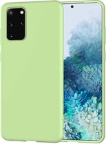 Samsung Galaxy S20 Plus Hoesje - Siliconen Back Cover - Licht Groen