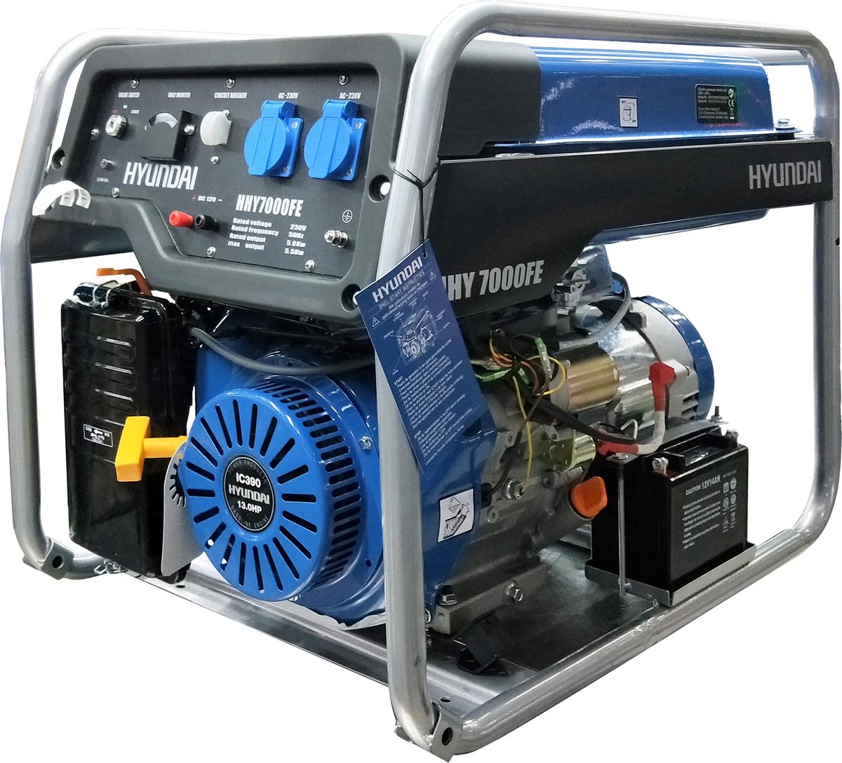 Hyundai generator/aggregaat 5000 watt - 389cc benzine motor - 5,0kW |  bol.com
