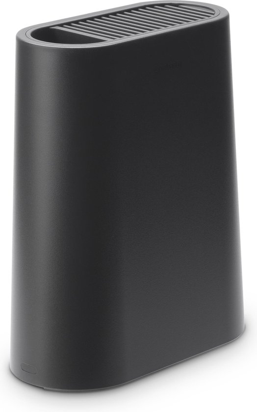 Kuppels ALL4ONE universeel messenblok zonder mes, rond, grijs, met afneembare borstelharen, 22 cm, flexibel zonder sleuven, messenhouder, leeg messenblok, messenblok niet uitgerust
