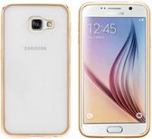 Backcover Clear Bumperlook voor Samsung A7 2016 Goud
