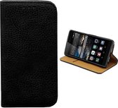 Bookcase PU Lederlook voor Huawei P10 Zwart