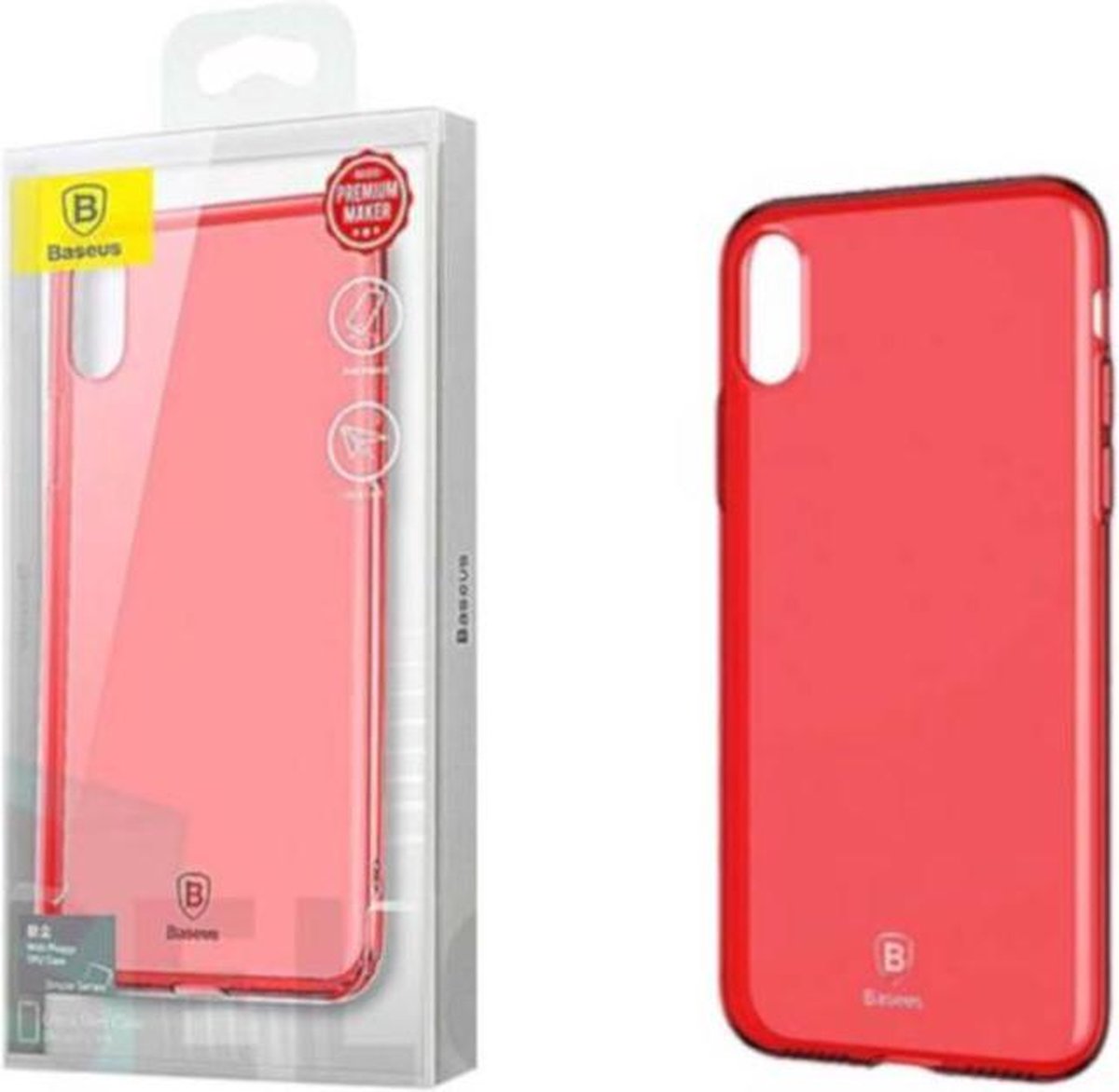 Ultra Slim TPU Hoesje iPhone X/Xs Tr. Roze