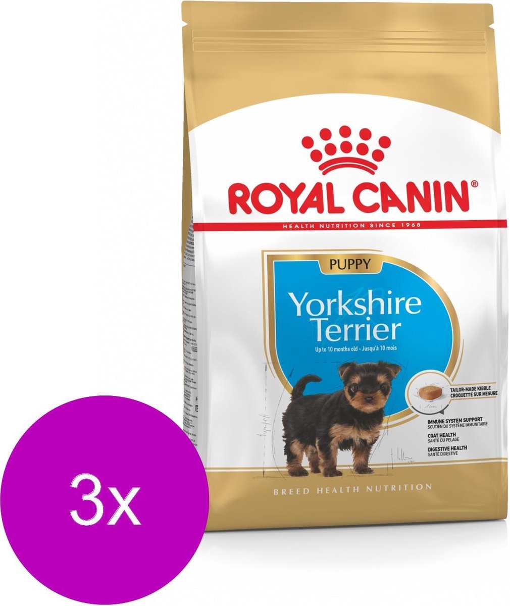 Royal Canin Yorkshire Terrier - Puppy-Hondenvoer - 3 x 1.5 kg