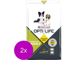 Opti Life Adult Medium - Hondenvoer - 2 x 2.5 kg
