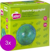 Adori Hamster Joggingbal Plastic S - Speelgoed - 3 x 12 cm Transparant