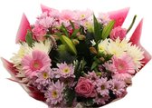 25 boeketten bloemen XL roze
