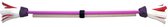 Set Acrobat Flower Stick PURPLE shaft, purple/white/red flower + hand sticks