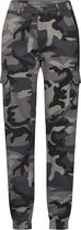 Urban Classics High Waist Camo Cargo Dames Cargobroek - donkercamouflage - 27