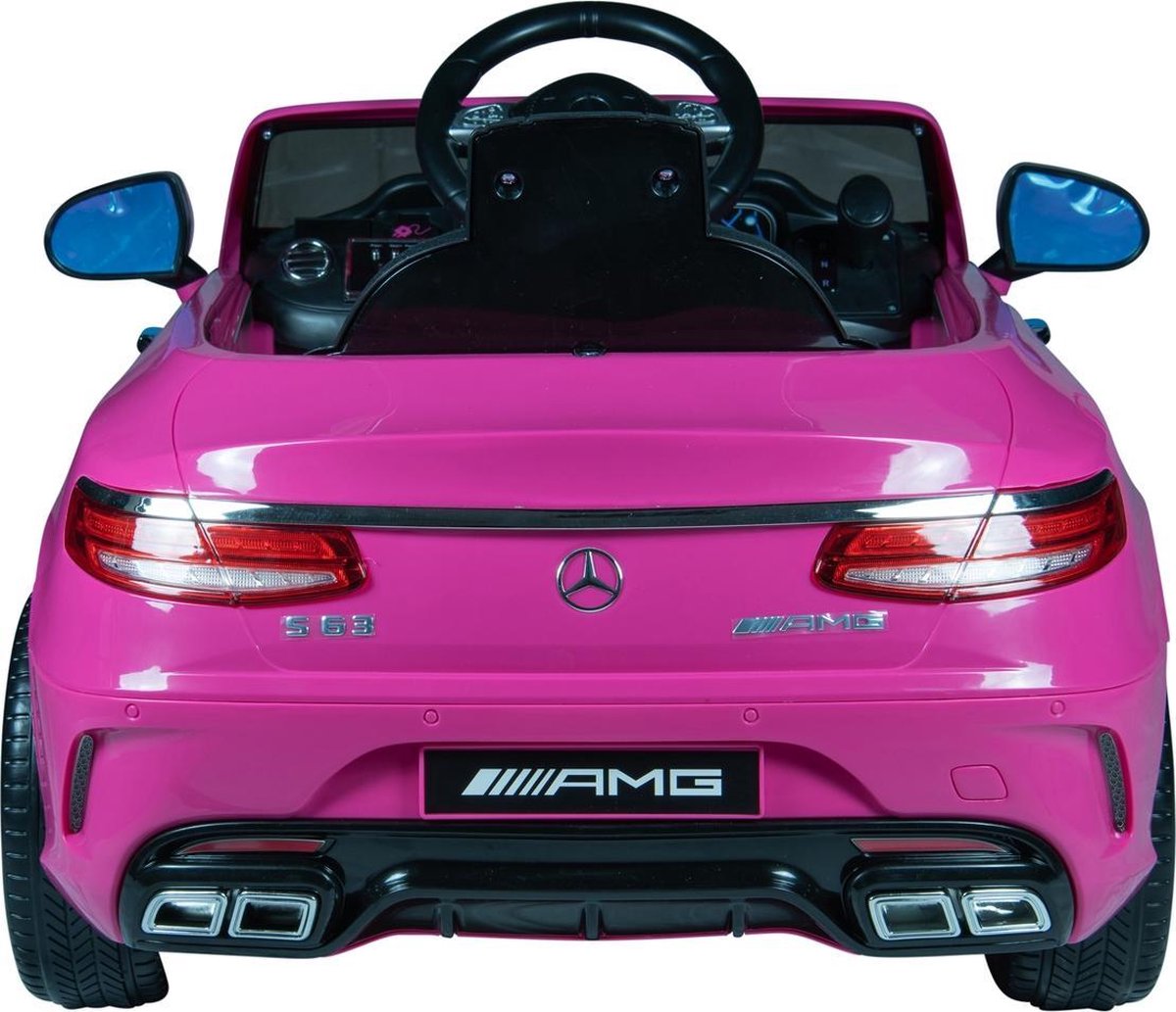 voiture électrique pour enfant Mercedes S63 AMG rose