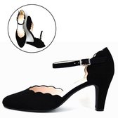 Stravers - Pumps met Bandjes Maat 33 Zwart Kleine Maten Elegante Hakken