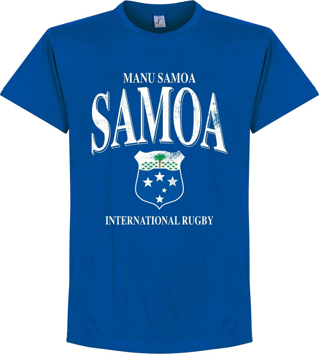 Samoa Rugby T-Shirt - Blauw - L