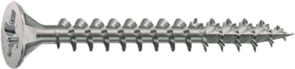 Spax Spaanplaatschroef platverzonken kop RVS pozidriv 3.0x35mm (per 200 stuks)