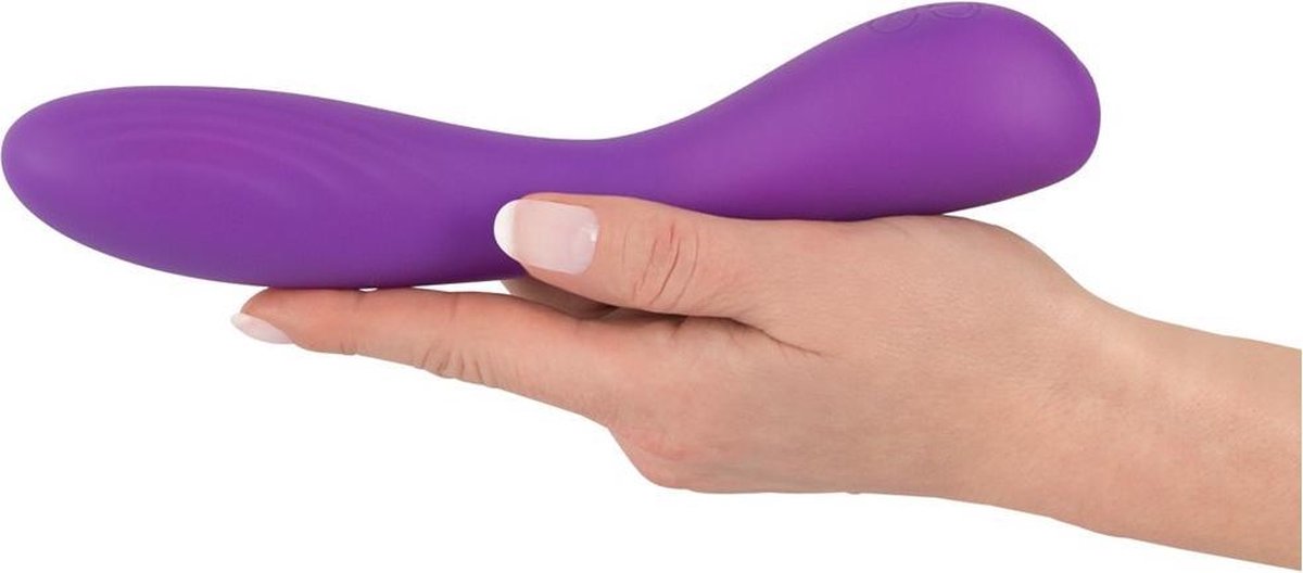 Goedkoopste Ergonomische Flexibele Vibrator met Hoogwaardige Afwerking en Krachtige Vibratie 21.3 cm – Paars