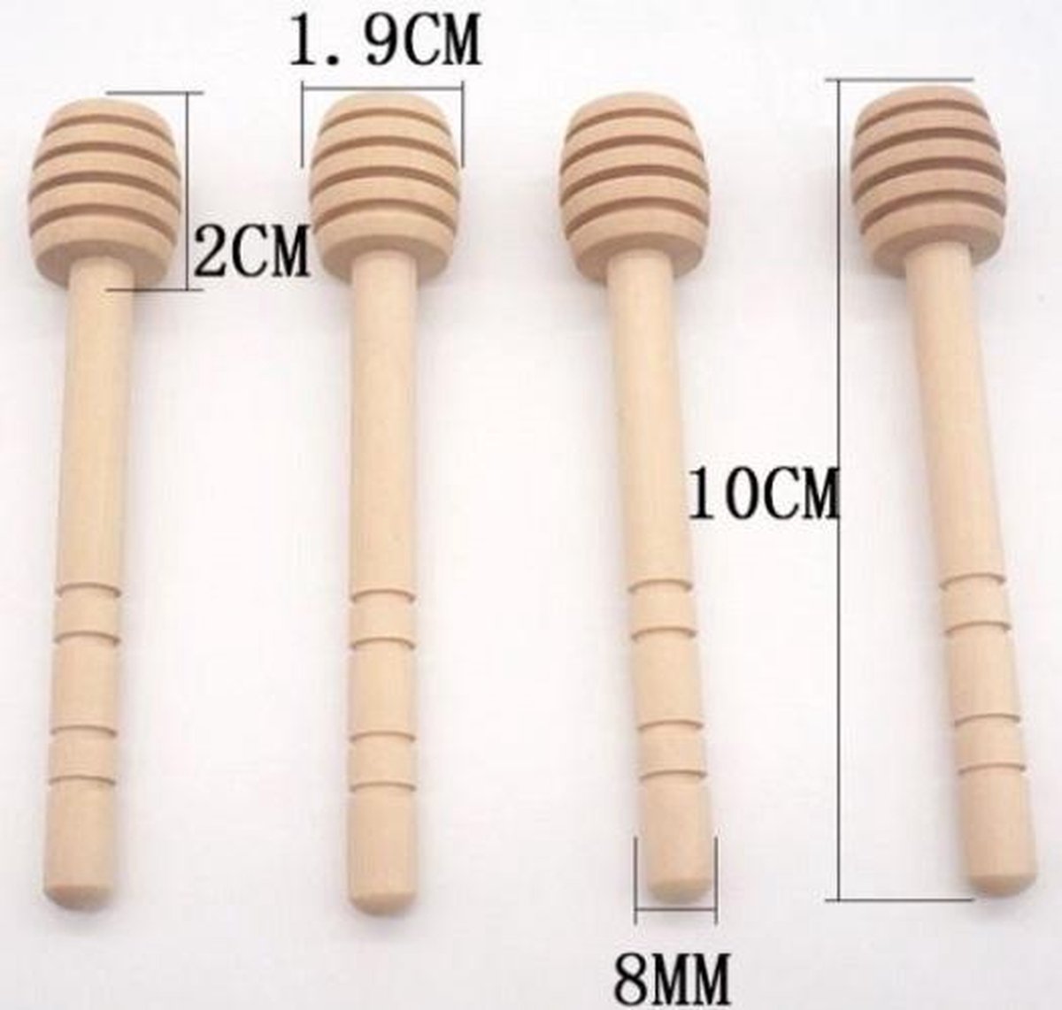 Honing lepel - Dipper - Hout - Honeydripper - Keukengerei - Ontbijt - Hout - 10 cm