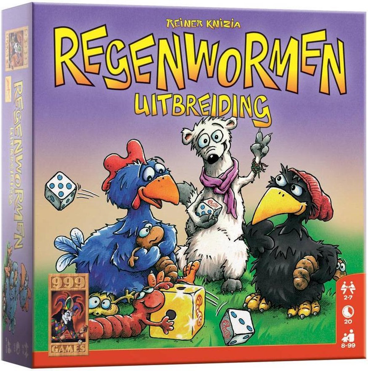 Regenwormen Uitbreiding Dobbelspel - 999 Games