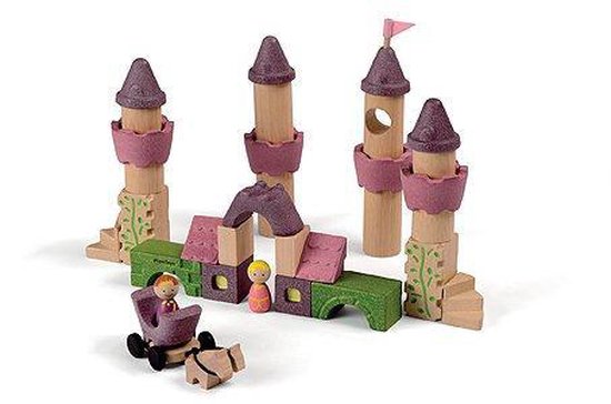 wat betreft niemand Individualiteit Plan Toys houten blokken Sprookjes kasteel | bol.com